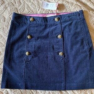 Vineyard Vines NWT Navy Blue Corduroy Skirt
